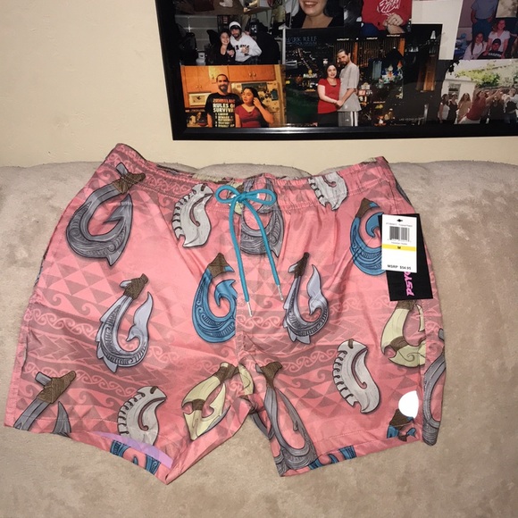 Psycho Tuna M or XL swim trunks Tropical Peach New - Picture 1 of 12